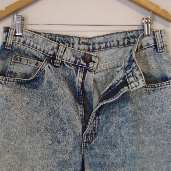 Vintage Levi's 565 Acid Wash Jeans Relaxed Loose Straight Fit Size 34 x 32 - Picture 6 of 14